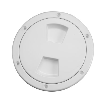 6 Inch Boat Inspection Deck Plate Hatch Marine Round Inspection Hatch Deck Plate with Detachable Cover Water Tight White