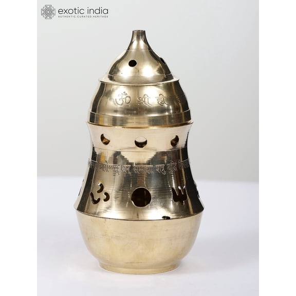 6 Inch Brass Multipurpose Akhand Diya Kapoor Dani Incense Diffuser