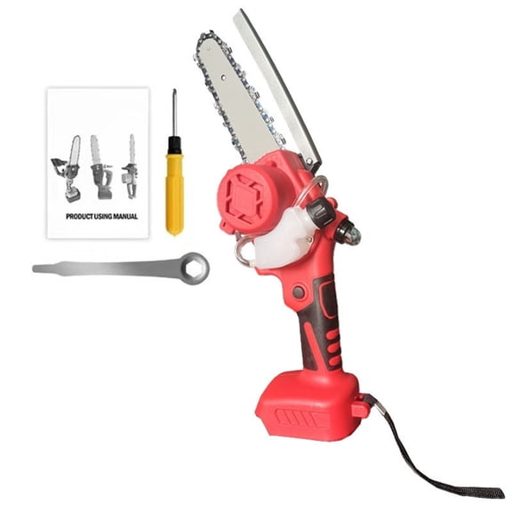 6 Inch Brushless Electric Saw with Oiler Cordless Portable Pruning Wood Saw For Battery Mini Chainsaw Garden Power Tools ,Efficient Cutting