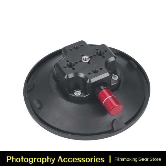 6 Inch Car Camera Mounting, Suction Cup Camera Mount Metal Suction Cup Mount on Car Windshield Dash for Camera/Action Camera/Phone Holder