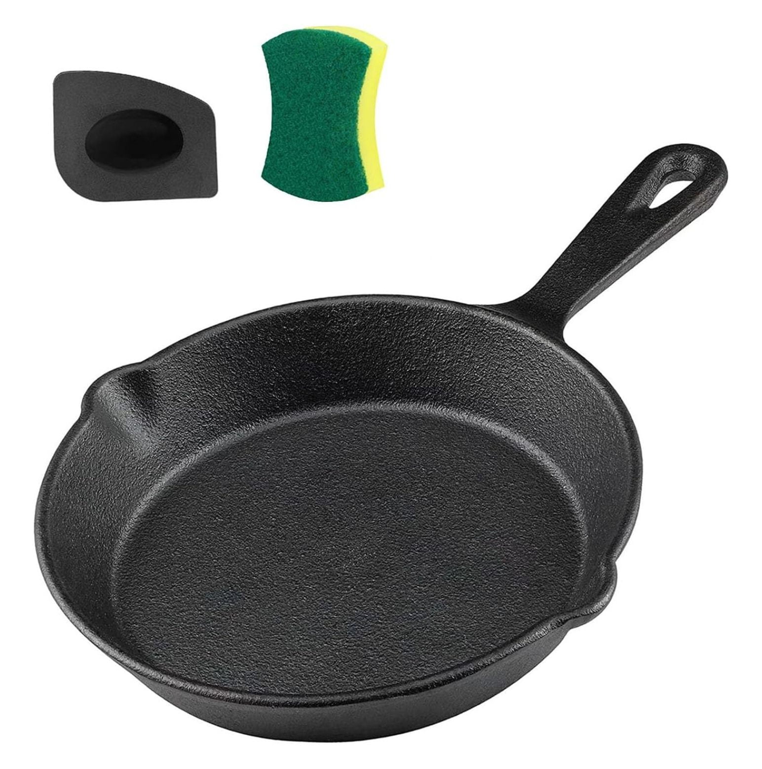 Cast iron pan scraper top