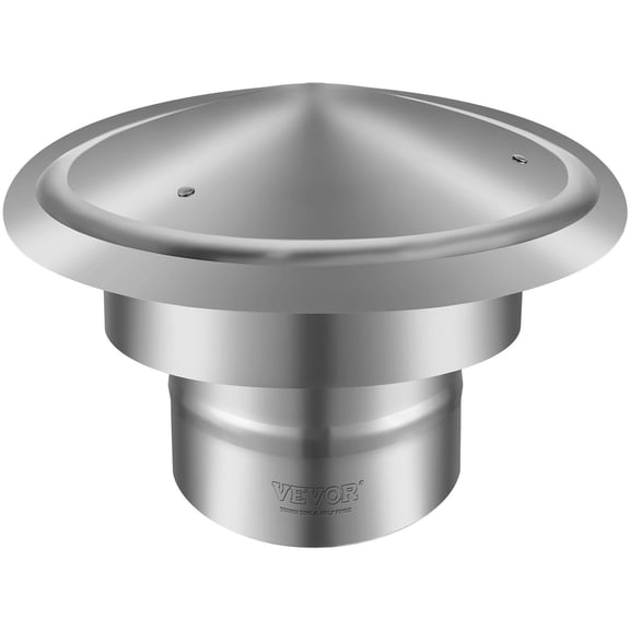 Unbranded Stainless Steel Round Roof Rain Cover Chimney Cap, 11.81 Inch, 6 Inch