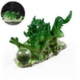 thumbnail image 1 of 6 Inch Chinese Gold Feng Shui Dragon Statue, Resin Model, Bring Good Luck, Protect Family, 1 of 14