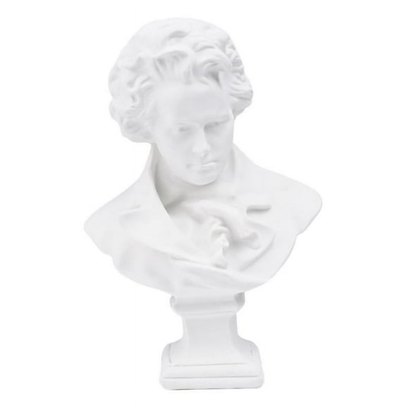 6 Inch Classic Musician Head Bust Statue Roman Sculpture Figurine for Decoration and Collection