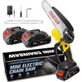 6 Inch Cordless Electric Mini Chainsaw, Handheld Battery Powered