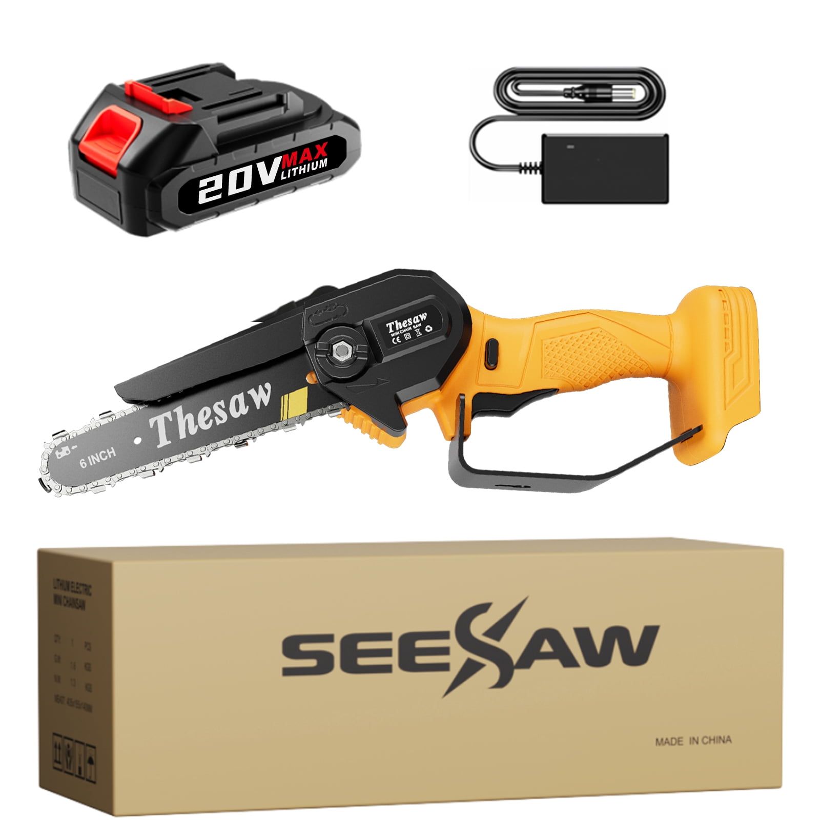 6-Inch  Cordless Mini Chainsaw blue
