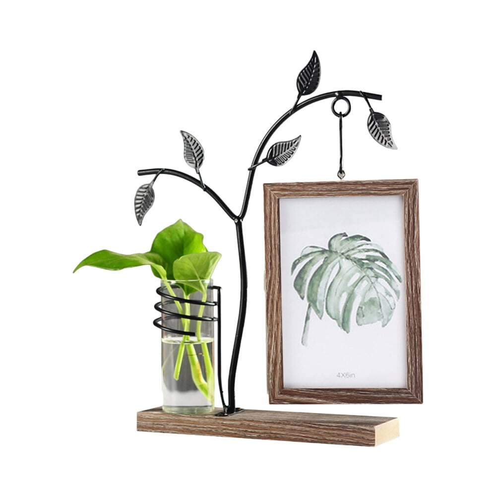 6 Inch Creative Iron Doublesided Photo Frame Desktop Craft Ornaments