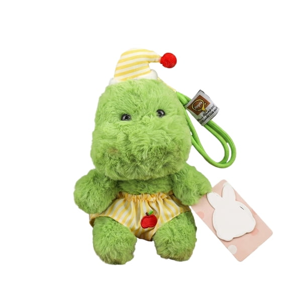 6 Inch Cute Dinosaur Keychain Plush Toys Bag Charms for Handbags Backpacks Purse Accessories Stuffed Animals Keychain Fluffy Gifts (D)