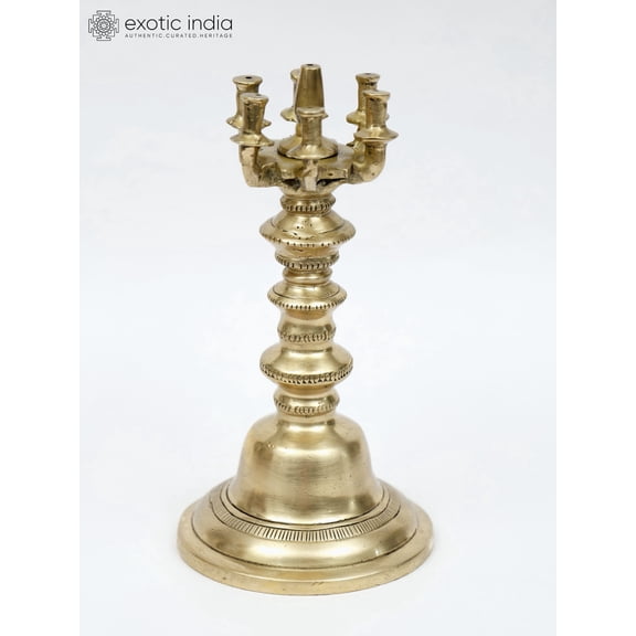 Exotic India Designer Brass Agarbatti & Incense Stick Incense Stick Holder, Clear
