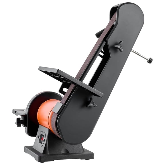6 Inch Disc Sander 2 Inch x 42 Inch Belt Sander 420W Benchtop Combination Multi Angle Adjustment for DIY Woodworking Furniture Renovation Tool Sharpening
