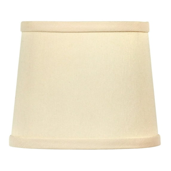 6 Inch Drum Style Chandelier Mini Lamp Shade Clip on Eggshell Silk Type