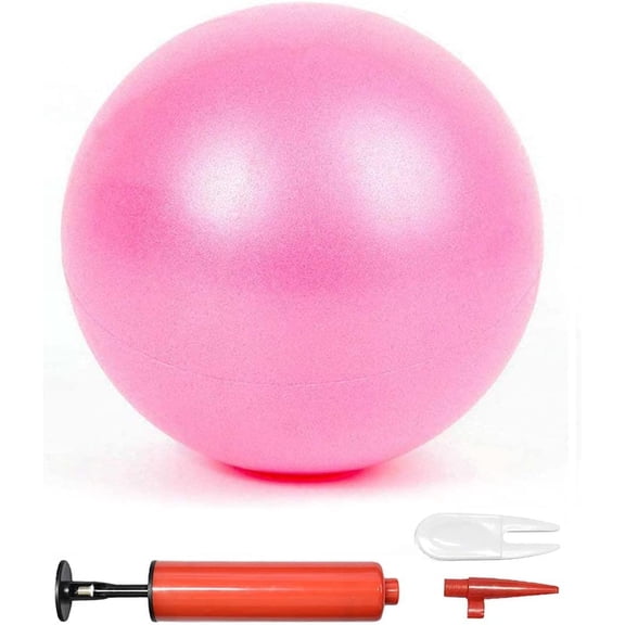 6 Inch Exercise Ball for Yoga Core Training Balance Home Gym Office Pink