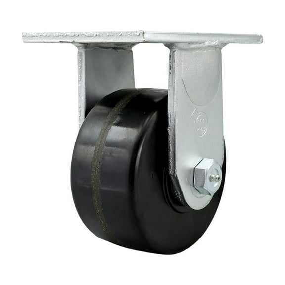 6 Inch Extra Heavy Duty Phenolic Wheel Rigid Top Plate Caster Service Caster