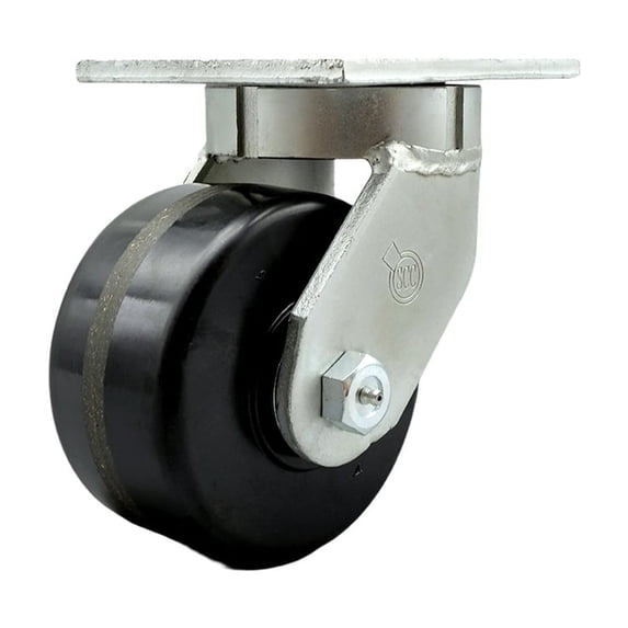 6 Inch Extra Heavy Duty Phenolic Wheel Swivel Top Plate Caster Service Caster