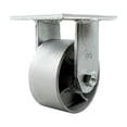 thumbnail image 1 of 6 Inch Extra Heavy Duty Semi Steel Cast Iron Wheel Rigid Top Plate Caster SCC, 1 of 2