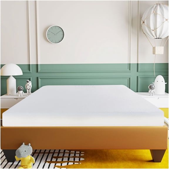 6 Inch Firm Gel Memory Foam Mattress, CertiPUR-US Certified, Cool Sleep Support, Bed in a Box, Pressure Relief, Universal Fit