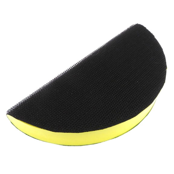 6 Inch Flexible Foam Hand Sanding Block, with for Sanding Discs, Ergonomic Rubber Polishing Pad, for Woodworking Auto Body Drywall and Crafts