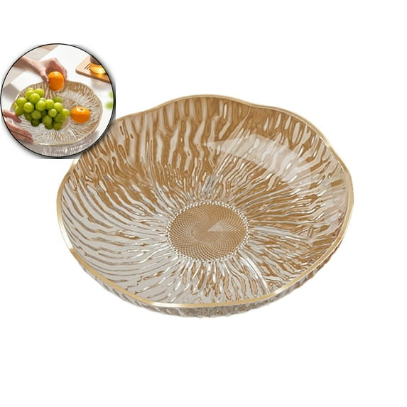 6 Inch Fruit Bowl, Candy Dish, Key Bowl for Entryway Table, Trinket Dish, Ring Dish, Jewelry Tray, Plastic Decorative Bowl for Bedside, Living Room Home Decor