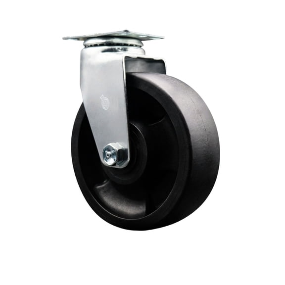 6 Inch Glass Filled Nylon Wheel Swivel Caster with Ball Bearing Service Caster