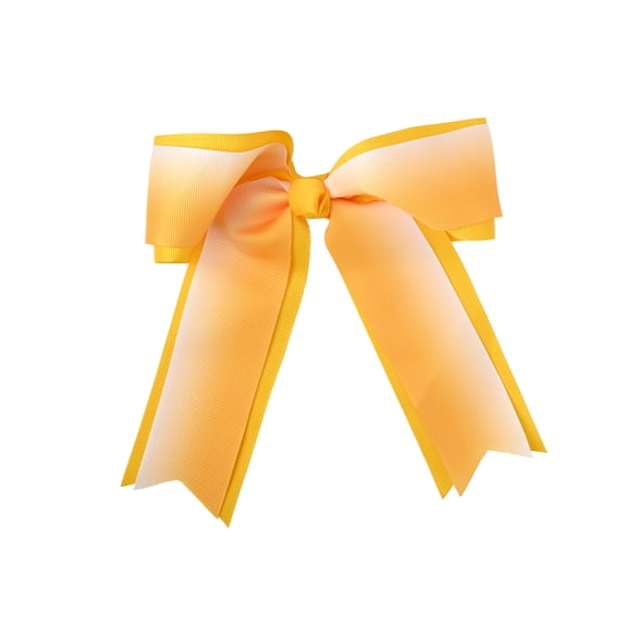 6 Inch Grosgrain Ribbon Ombre Hair Bow with Tails