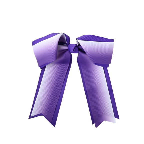 6 Inch Grosgrain Ribbon Ombre Hair Bow with Tails