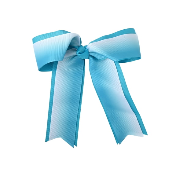6 Inch Grosgrain Ribbon Ombre Hair Bow with Tails