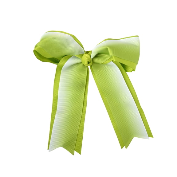 6 Inch Grosgrain Ribbon Ombre Hair Bow with Tails