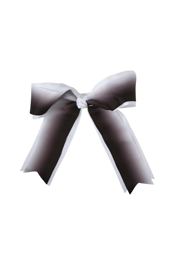 6 Inch Grosgrain Ribbon Ombre Hair Bow with Tails