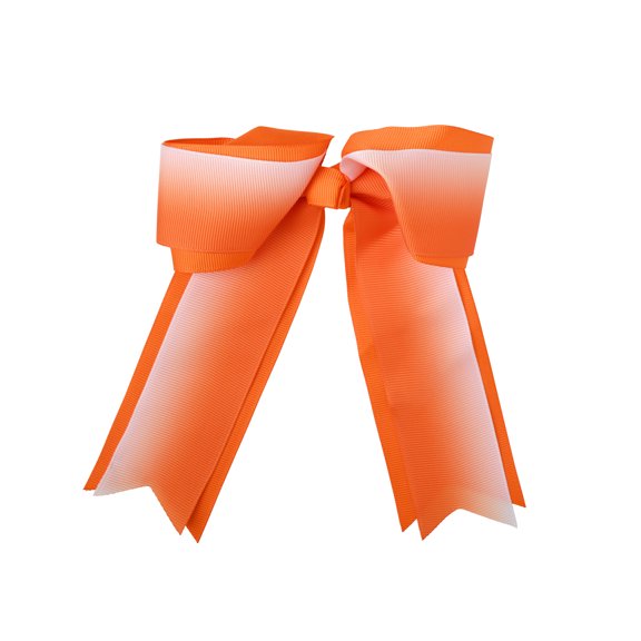 6 Inch Grosgrain Ribbon Ombre Hair Bow with Tails