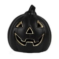 thumbnail image 1 of 6 Inch, Halloween Pumpkin Light Decorations Outdoor Indoor Battery Operated,Battery Operated Lighted Halloween Pumpkin Decorations Party Favor Gifts (Black), 1 of 2