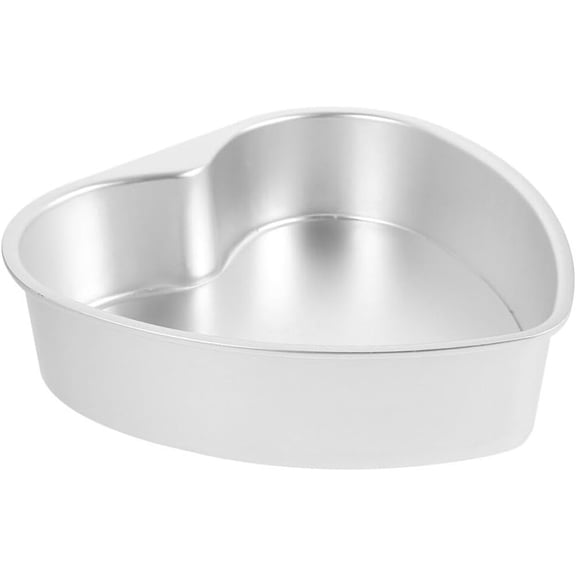 6 Inch Heart Shaped Cake Pan Nonstick Aluminum Baking Mold With Removable Bottom For Romantic Cakes Wedding Anniversary Birthday Dessert DIY Bakeware