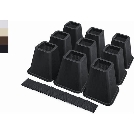 6 Inch Heavy Duty Bed Risers, Furniture Risers for Desk, Chair, Table ...