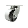 thumbnail image 1 of 6 Inch Heavy Duty Red Semi Steel Cast Iron Wheel Swivel Caster with Swivel Lock, 1 of 2