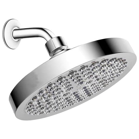 6-Inch High Pressure Rain Shower Head, Modern Look Adjustable Replacement for Bathroom, Luxury Rainfall Spa Experience with Easy Clean Nozzles, Universal Wall Mount Fixture, 1* Shower Head