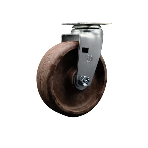 6 Inch High Temp Glass Filled Nylon Wheel Swivel Caster with Roller ...