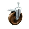 thumbnail image 1 of 6 Inch High Temp Phenolic Swivel 3/8 Inch Stem Caster with Total Lock Brake SCC, 1 of 2