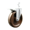 thumbnail image 1 of 6 Inch High Temp Phenolic Swivel 7/8 Inch Square Stem Caster Total Lock Brake, 1 of 2