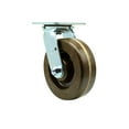 thumbnail image 1 of 6 Inch High Temp Phenolic Wheel Swivel Caster with Roller Bearing Service Caster, 1 of 2