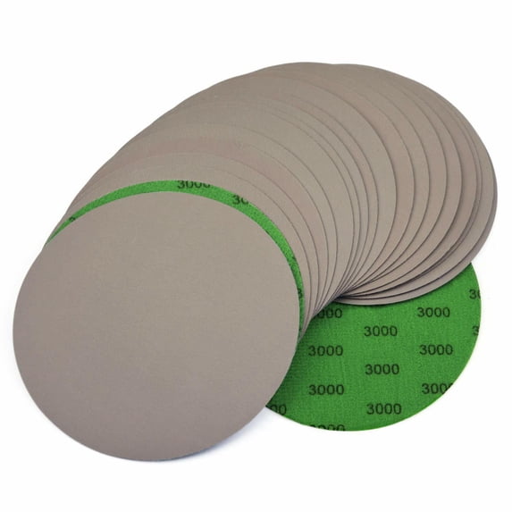 SAIT 320 Grit Sanding Discs – 6 Inch Hook & Loop, Stearated Aluminum Oxide, 50-Pack