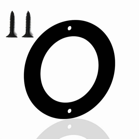 6 Inch House Numbers Letters, Black House Address Letters, Outdoor Mailbox Numbers, Modern Metal Address Number Letter for Homes, Apartments, Farms, Outside (O)