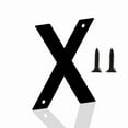 thumbnail image 1 of 6 Inch House Numbers Letters, Black House Address Letters, Outdoor Mailbox Numbers, Modern Metal Address Number Letter for Homes, Apartments, Farms, Outside (X), 1 of 5