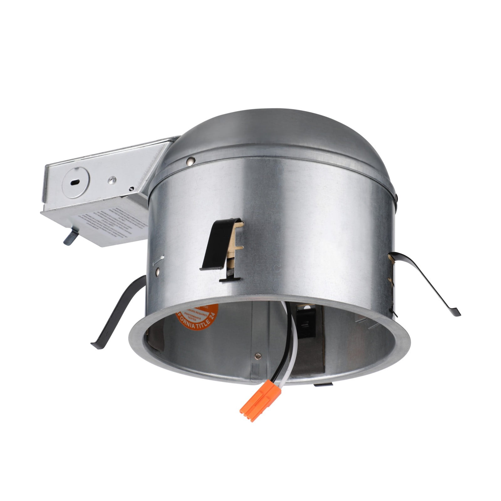 6 Inch IC Rated Air Tight Remodel Shallow LED Recessed Housing Can, 120-277V Max 20W Compatible, TP24 Connector, ETL Certified, Damp Location Rated