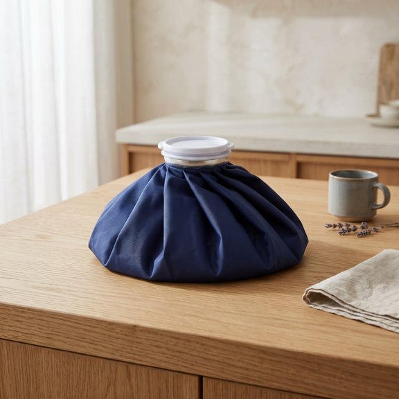 6 Inch Ice Bag, Reusable Cold Pack for Pain Relief, Waterproof Injury Wrap, Blue