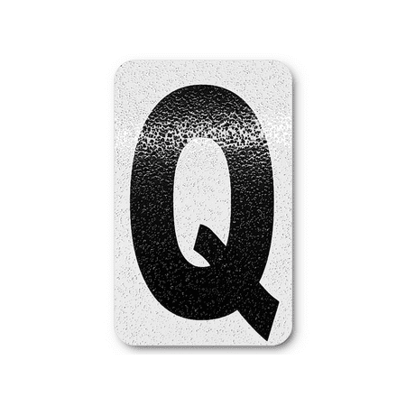 6 Inch Individual Letters for Mailbox, House, Office, Apartment, Easy Peel & Stick, Highly Reflective Aluminum Curb Letters (Q) Indoor/Outdoor, Perfect for Every Home Decor DIY Stickers