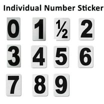 6 Inch Individual Number for Mailbox House Office Apartment, Easy Peel & Stick 0-9 Stickers, Highly Reflective Aluminum Curb Numbers Three (3) Indoor/Outdoor, Perfect for Every Home Decor DIY Stickers