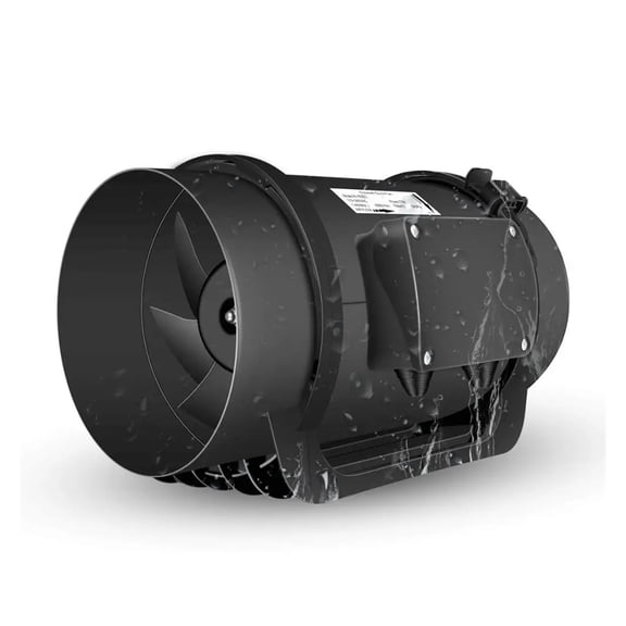6 Inch Inline Duct Fan 0-10V PWM Variable Speed Controller Air Extractor For Bathroom Exhaust Ventilator ,Easy to Install