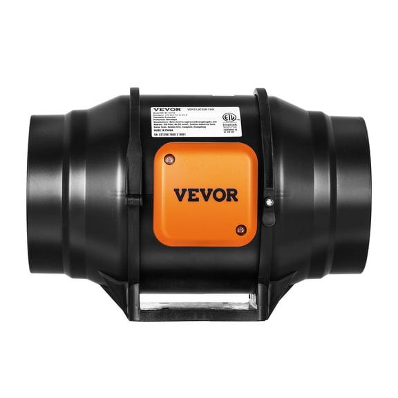 6-Inch Inline Duct Fan with Variable Speed Control - HVAC Exhaust Blower Kit for AC Ventilation