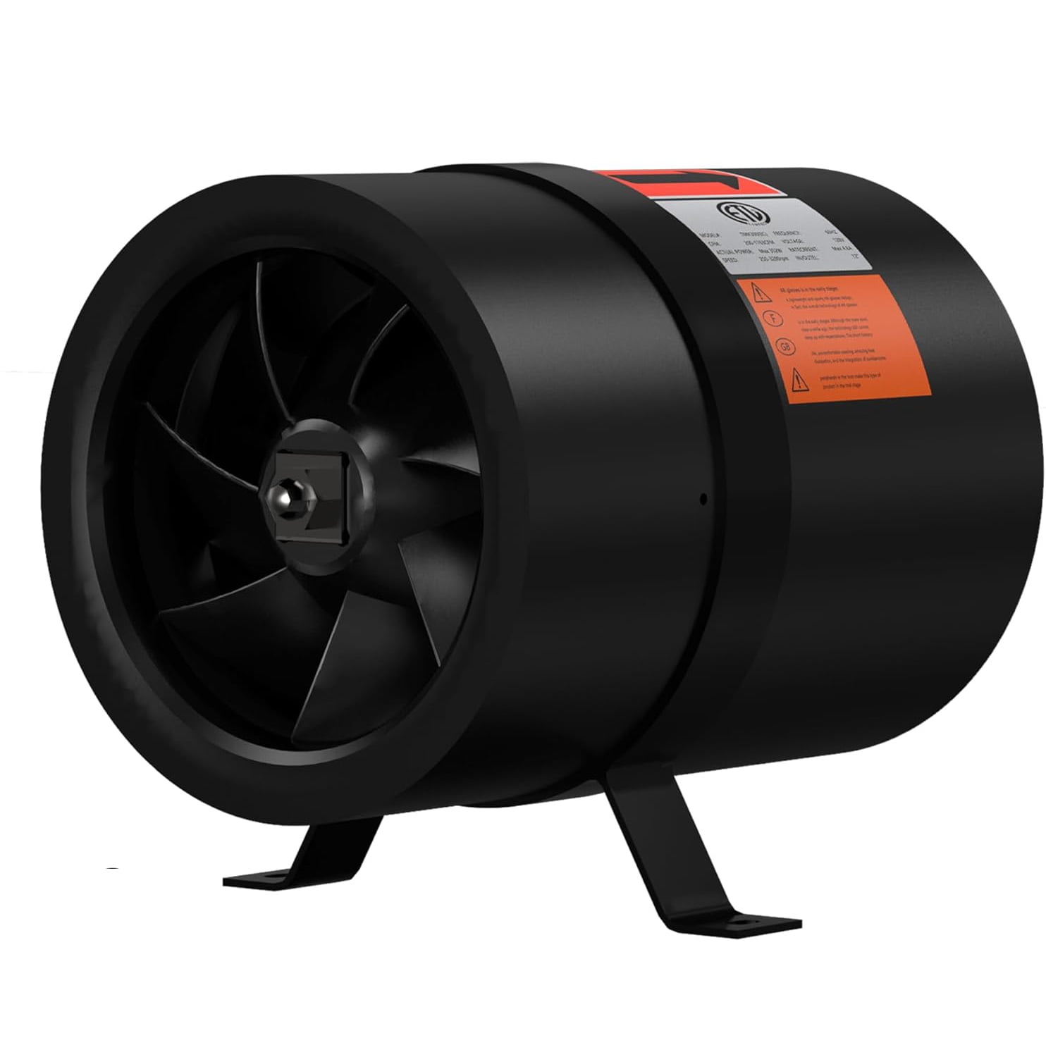 6 Inch Inline Duct Fan with Speed Controller - EC Motor`Ventilation Exhaust Fan for Heating Cooling Booster, Grow Tents, Hydroponics