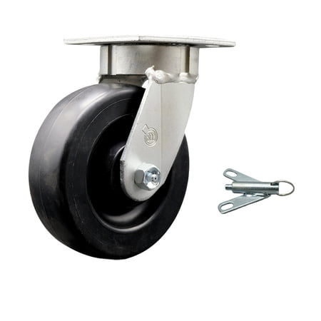 6 Inch KP Polyolefin Swivel Caster with Ball Bearing and Swivel Lock SCC