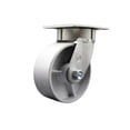thumbnail image 1 of 6 Inch KP Semi Steel Cast Iron Wheel Swivel Caster with Bronze Bearing SCC, 1 of 2